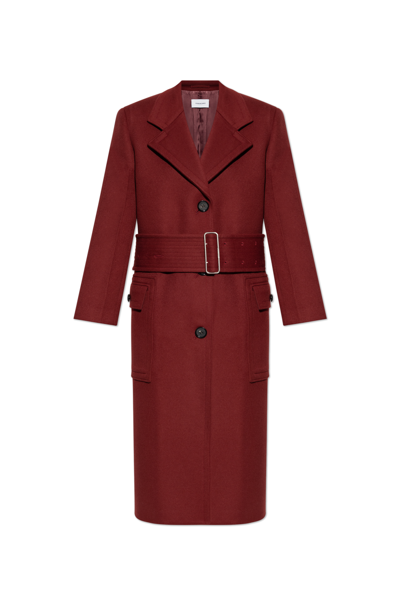 Red Wool coat FERRAGAMO - Vitkac AS